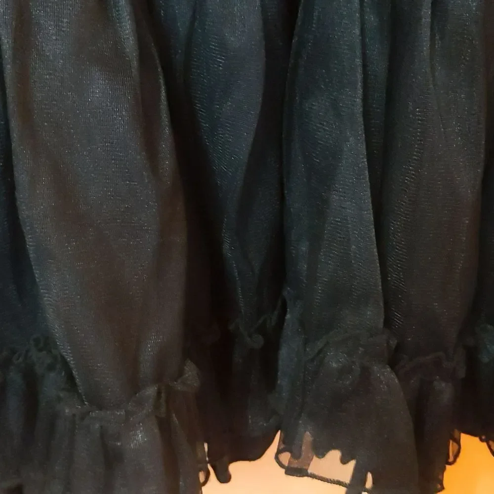 Tripp NYC Black Tutu Layers Corset Removable Straps Mini Dress XL NWOT - Picture 8 of 15